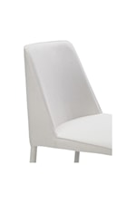 Moe's Home Collection Nora Contemporary White Vegan Leather Dining Chair
