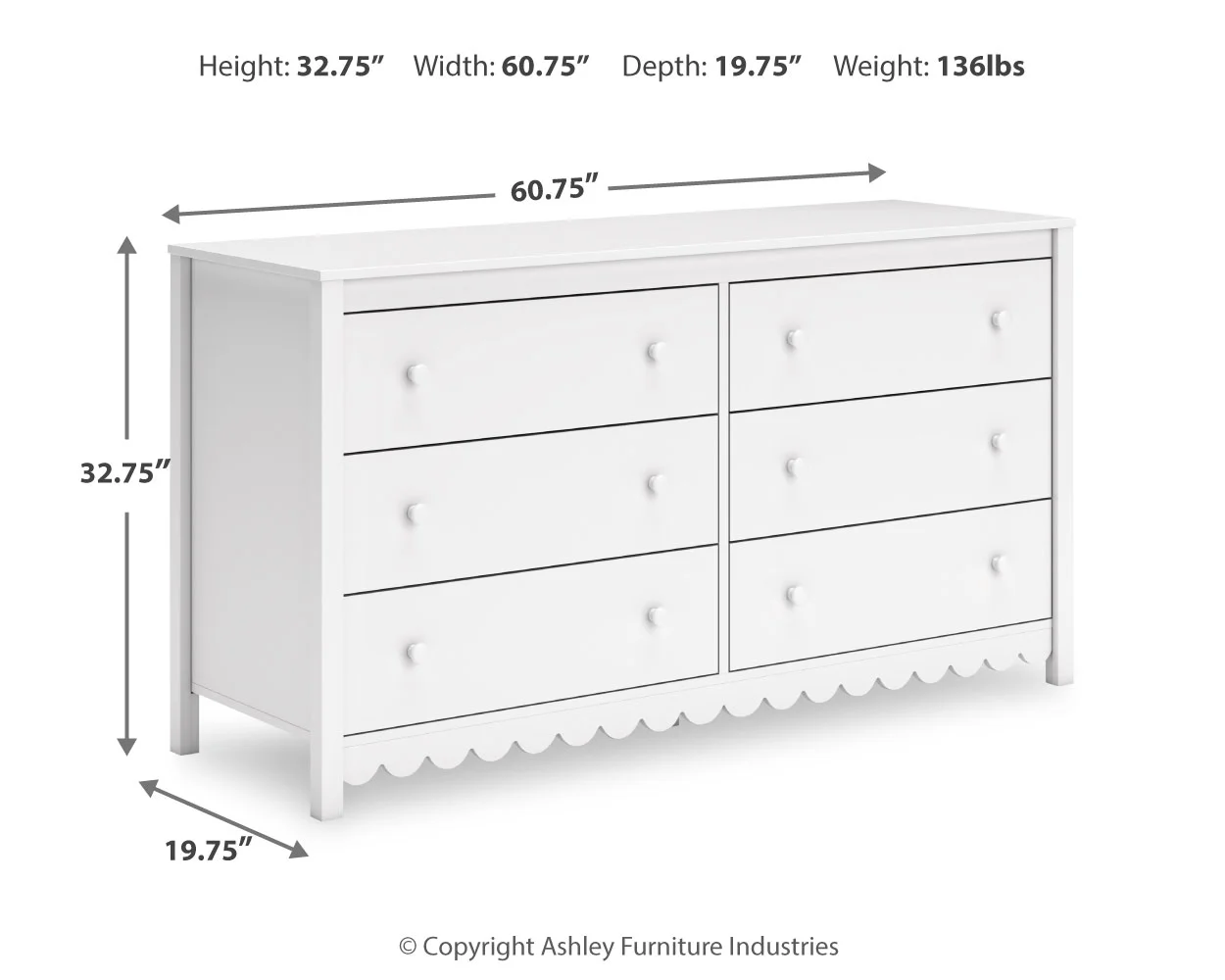 Ashley Signature Design Hallityn EB1810-231 Dresser | Dunk