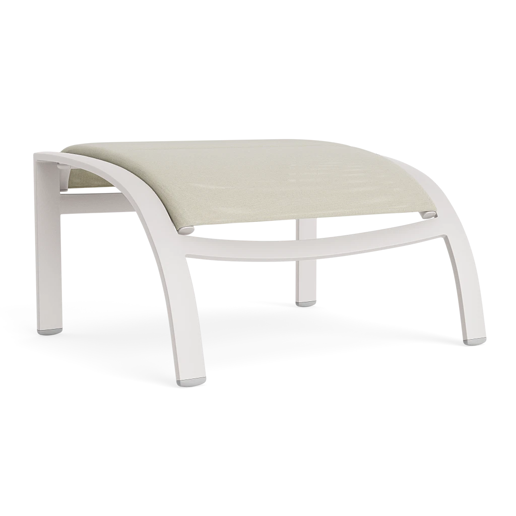 Padded Sling Curvilinear Chair Ottoman