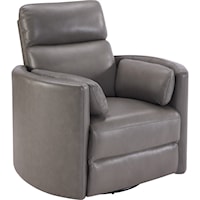 Contemporary Power Swivel Glider Recliner with USB Charger