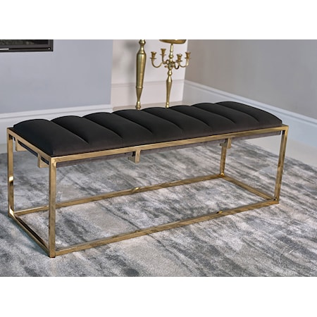 Lorena Velvet Bench and