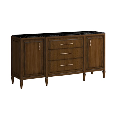 Traditional 3-Drawer Credenza