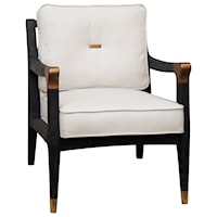 Contemporary Wood Frame Accent Chair