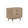 A.R.T. Furniture Inc Finn 3-Drawer Bedside Chest