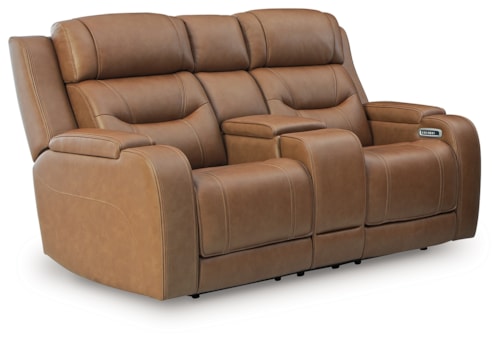 Power Reclining Loveseat With Audio Seating