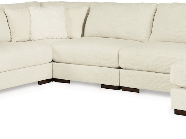 5-Piece Sectional with Chaise