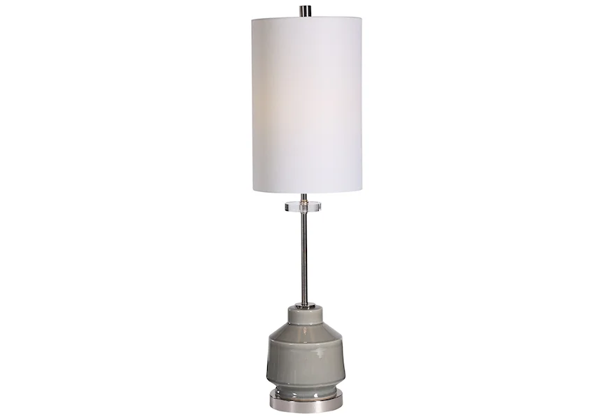 Buffet Lamps Porter Warm Gray Buffet Lamp by Uttermost at Janeen's Furniture Gallery