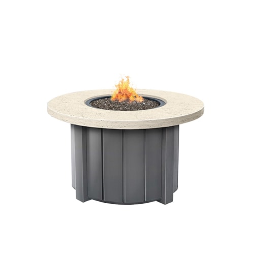Trevi+Pompano 42″ Round Fire Pit Table with Adjustable Flame