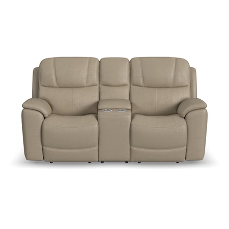 Power Reclining Console Loveseat