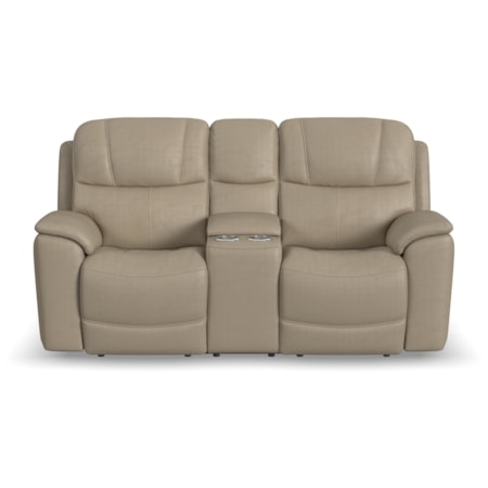 Power Reclining Console Loveseat