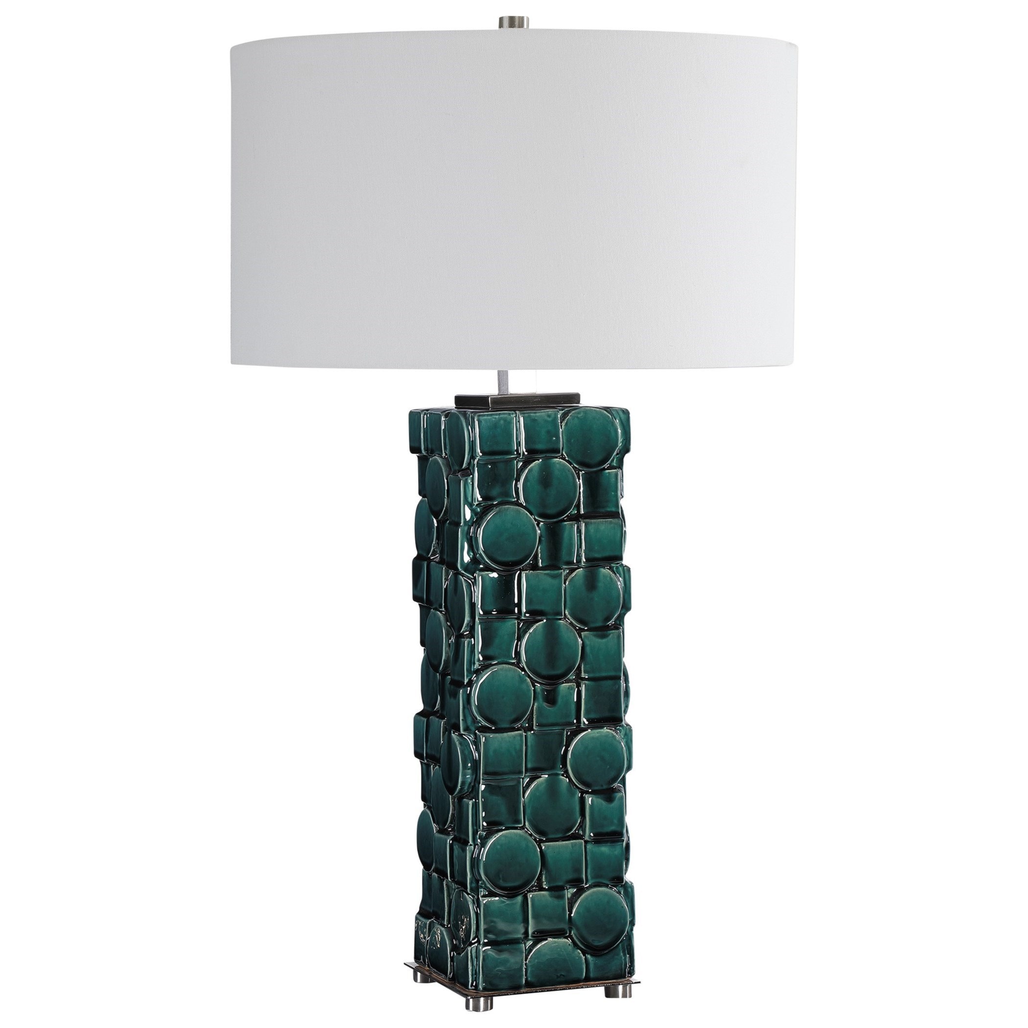 Uttermost Table Lamps Geometry Green Table Lamp Stuckey Furniture  Lighting  Lamps