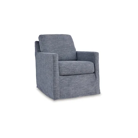 Casual Swivel Glider Accent Chair