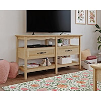 Traditional TV Stand with 2 Storage Drawers & Shelves