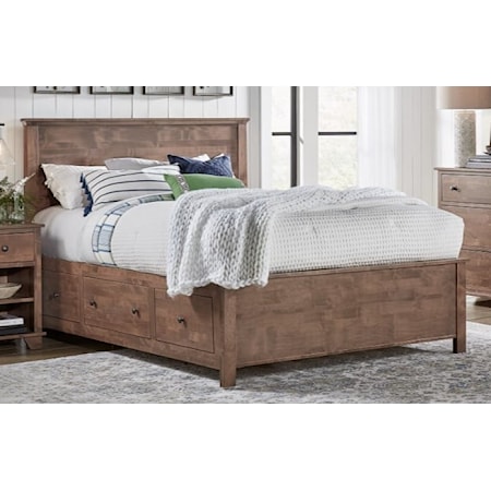 King Panel Shiplap Bed