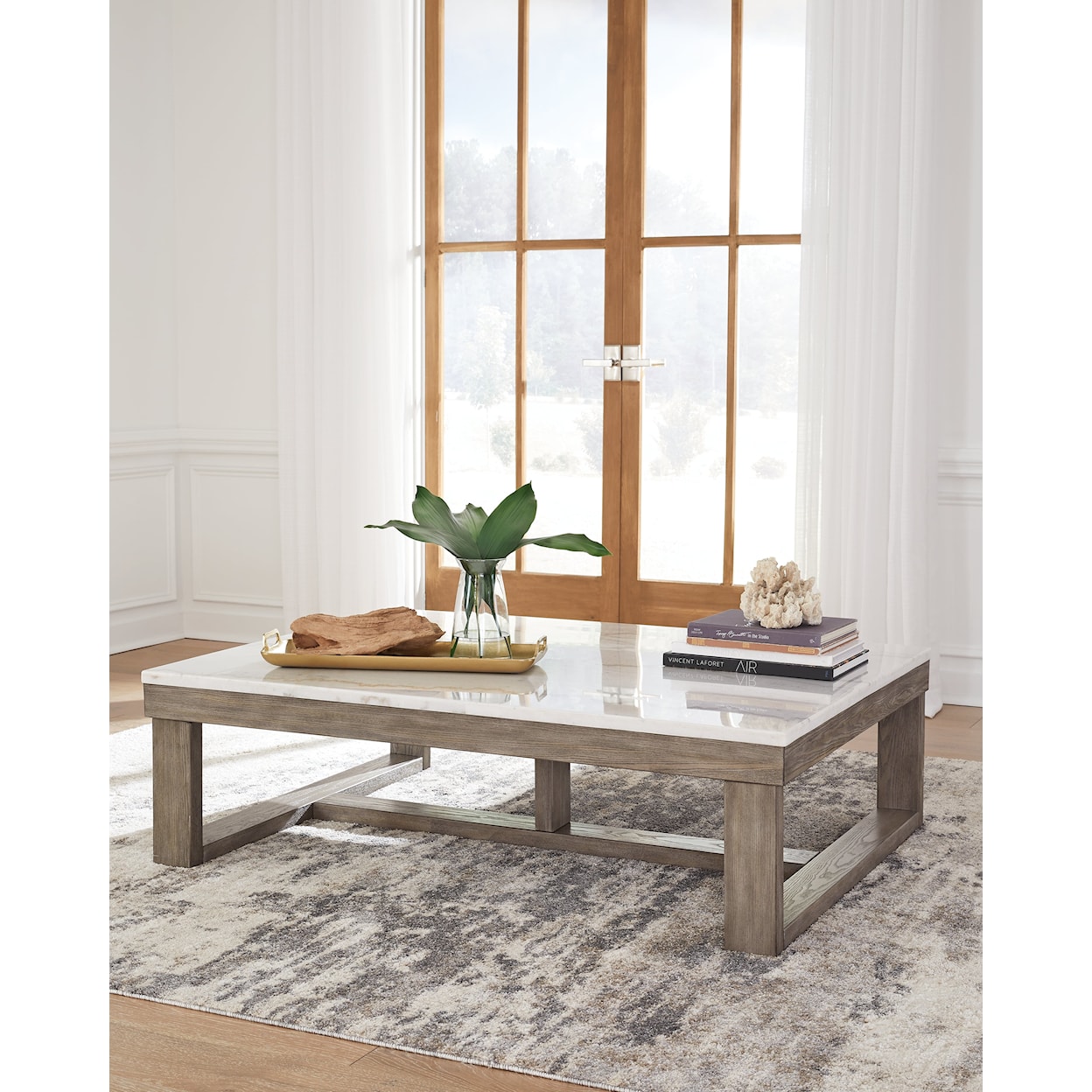 Ashley Furniture Signature Design Loyaska Coffee Table and 2 End Tables