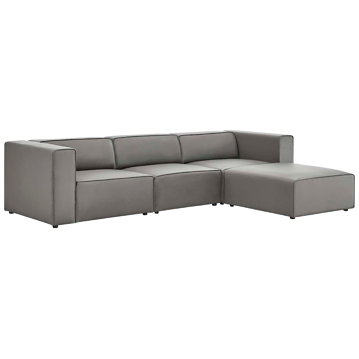 Modway Mingle Vegan and Ottoman Set