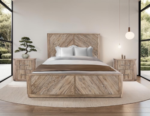 Modern Rustic 3-Piece King Bedroom Set