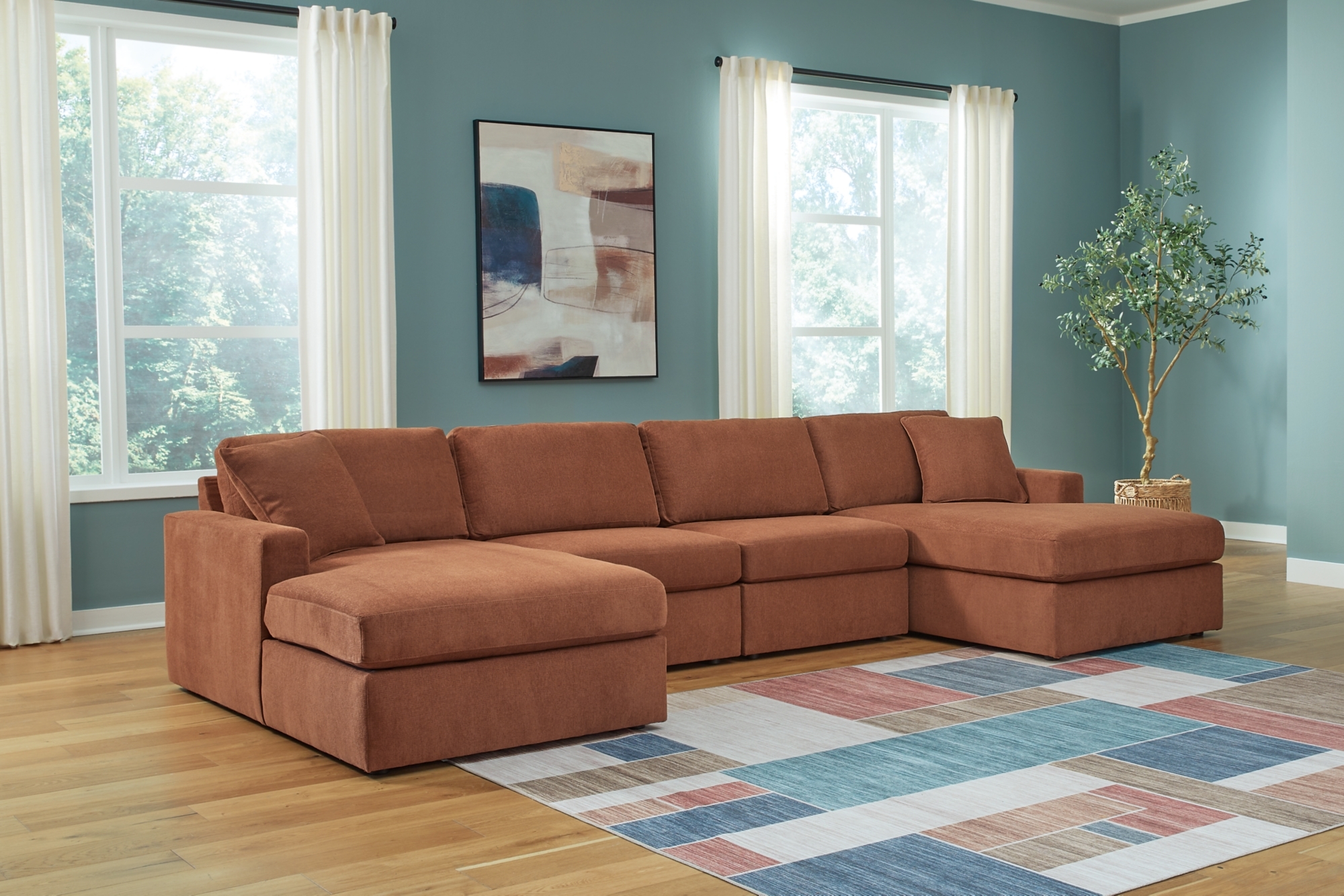 Signature Design by Ashley Modmax 4-Piece Double Chaise Sectional
