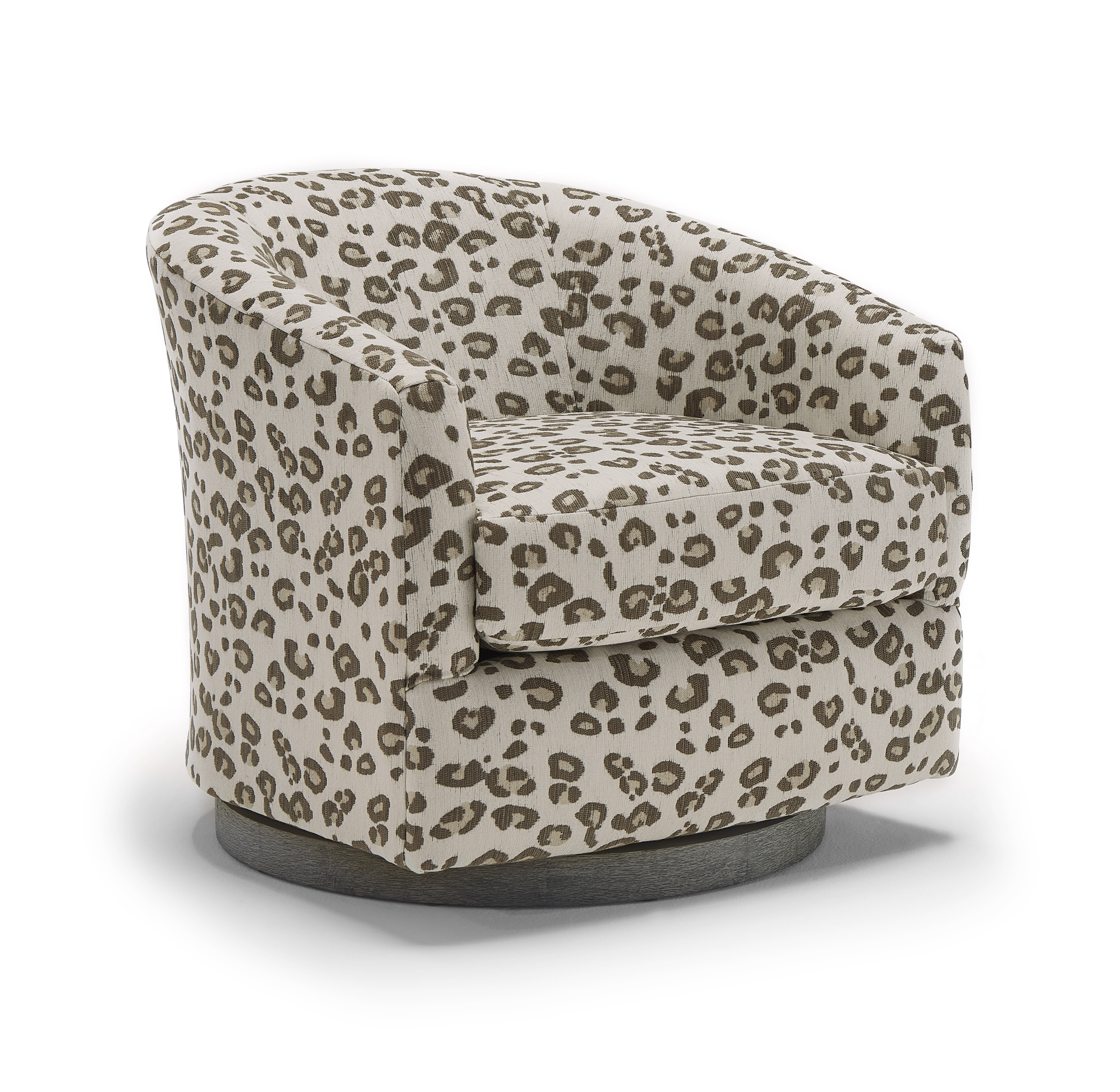 leopard barrel chair