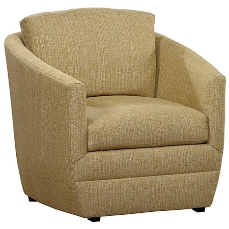 Contemporary Upholstered Accent Barrel Chair