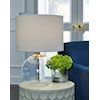 Ashley Furniture Signature Design Samder Glass Table Lamp