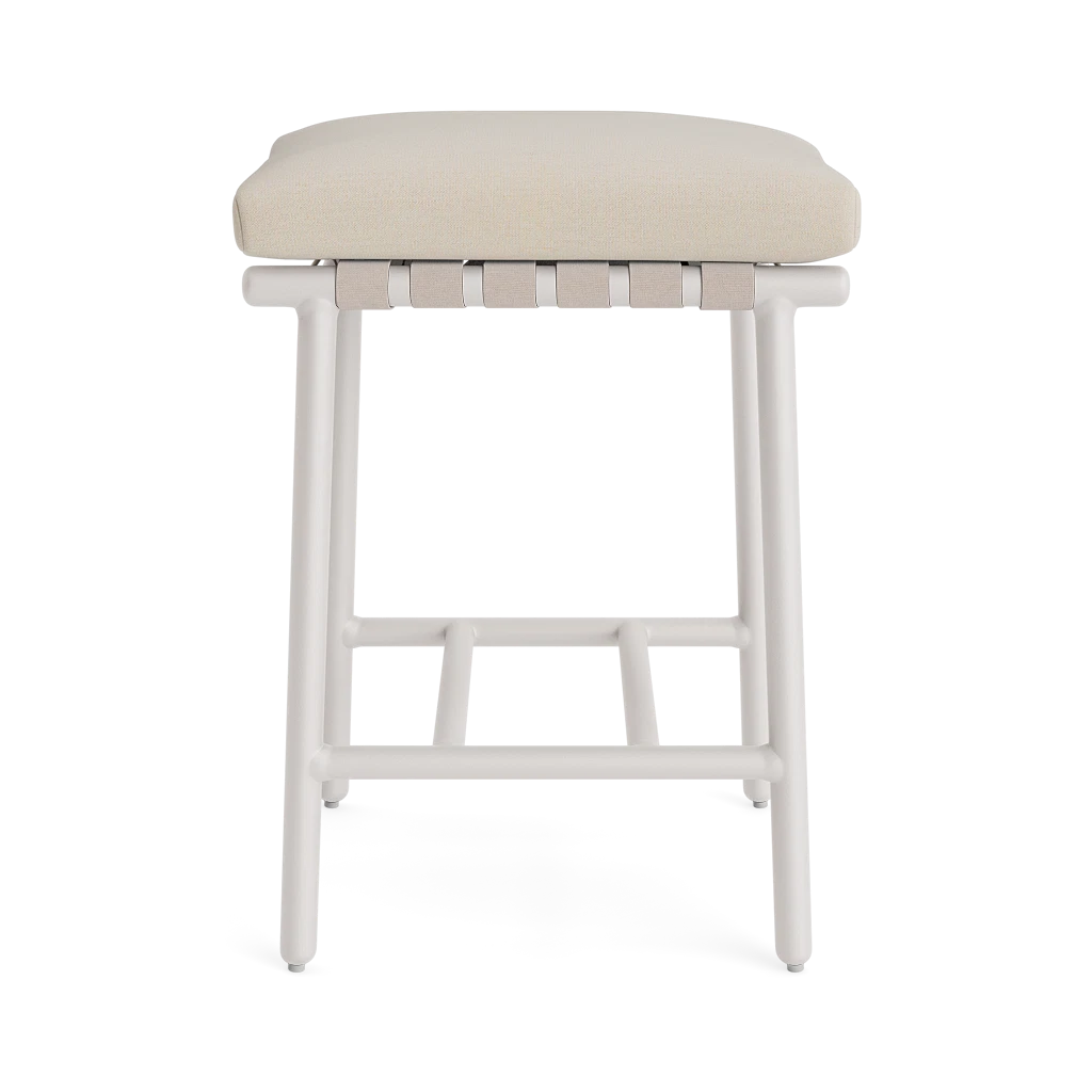 Brown Jordan Oscar Cushioned Backless Strap Counter Stool