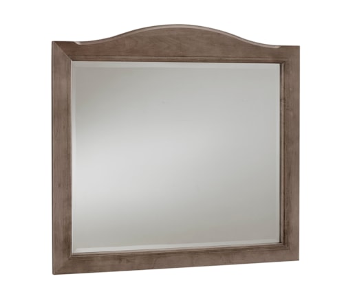 Farmhouse Landscape Mirror with Slight Arched Top