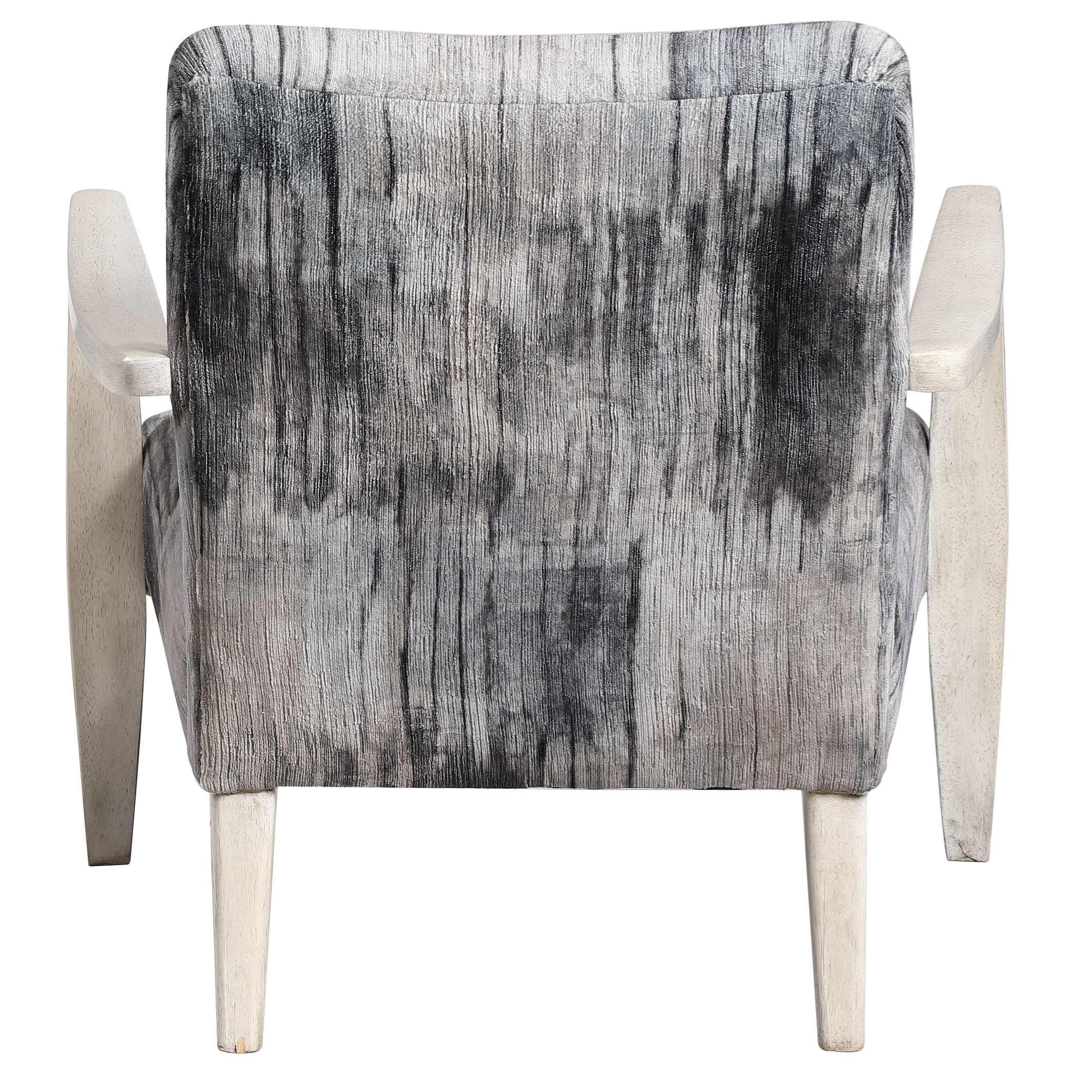 Uttermost Accent Furniture - Accent Chairs Watercolor Gray Chenille Accent Chair