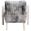 Uttermost Accent Furniture - Accent Chairs Watercolor Gray Chenille Accent Chair