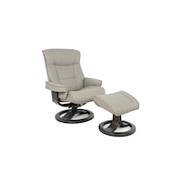 Modern Bergen R Large Manual Recliner With Footstool