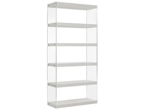 Coastal 5-Shelf Etagere with Acrylic Ends