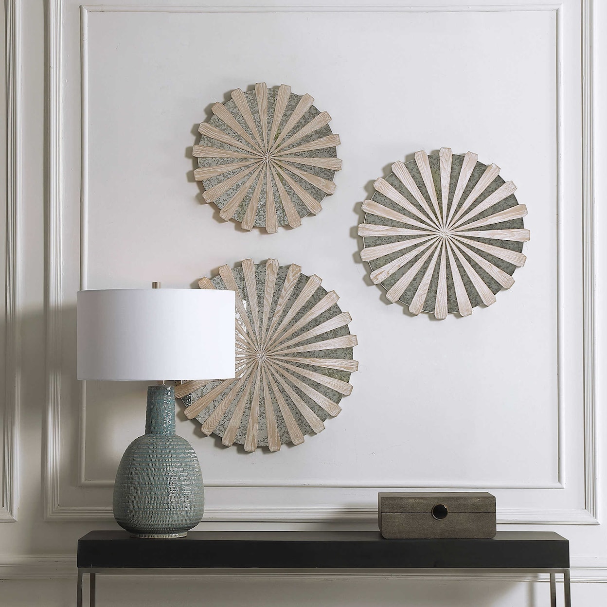 Uttermost Alternative Wall Decor Mirrored Circular Wall Decor, S/3