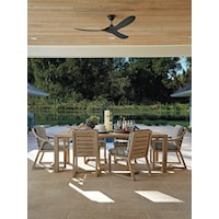 Contemporary 7-Piece Outdoor Dining Set