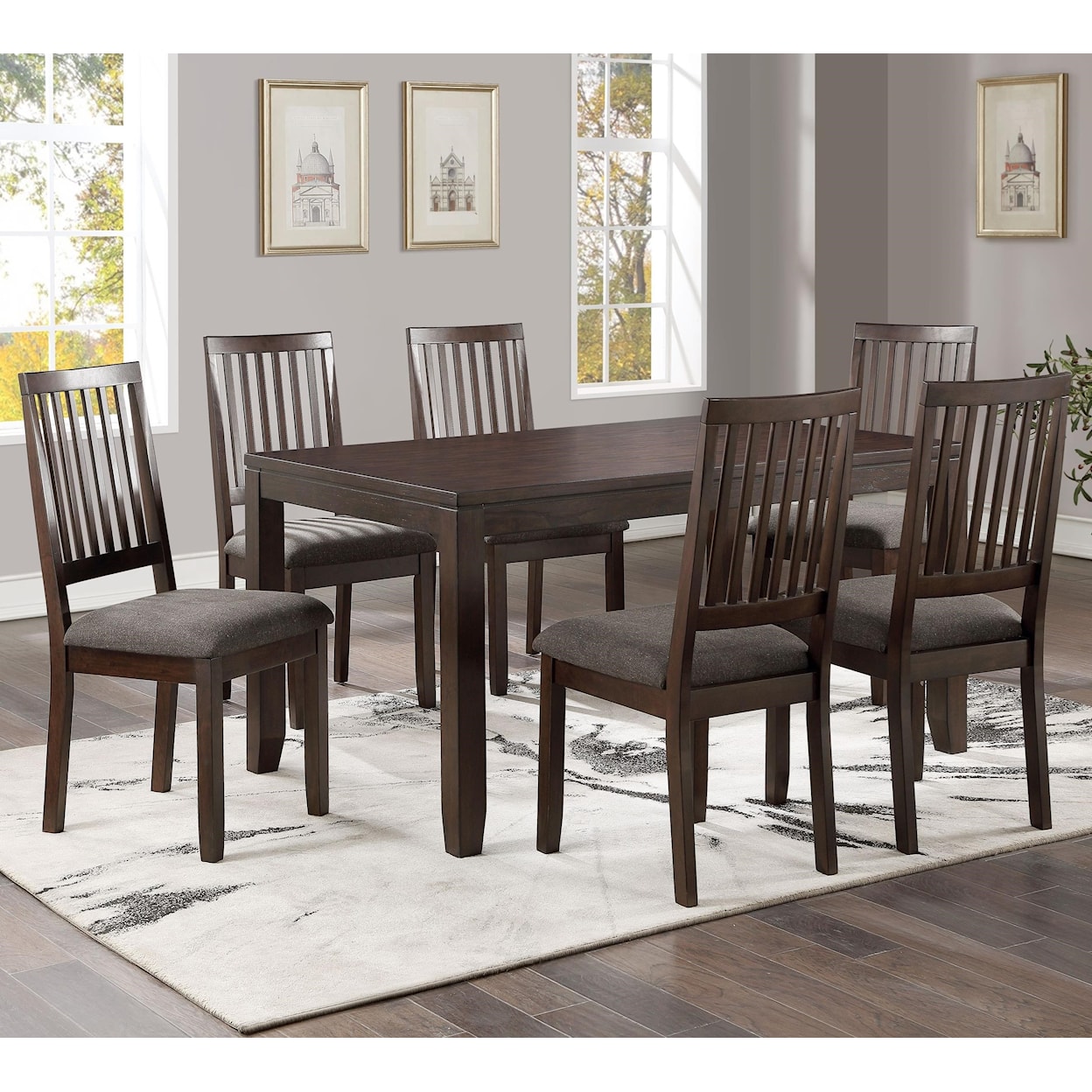 Steve Silver Yorktown 7-Pack Dining Set