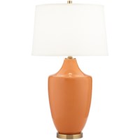 Table Lamp-Ceramic amber table lamp