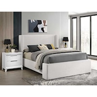 Portia Contemporary Upholstered Queen Bed