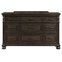 Transitional 9-Drawer Dresser