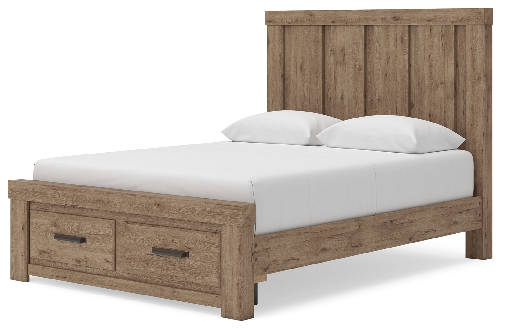 Queen Panel Storage Bed