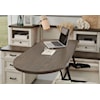 Aspenhome Caraway Pedestal Desk and Return