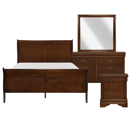 Traditional 4-Piece Queen Bedroom Set