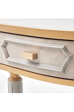 Michael Amini St. Charles Transitional 3-Drawer Console Table with Velvet-Lined Drawers