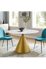 Modway Tupelo 36" Marble Dining Table