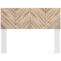 Full Panel Headboard in Chevron Pattern