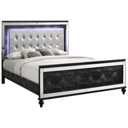 MILAN BLACK QUEEN BED |