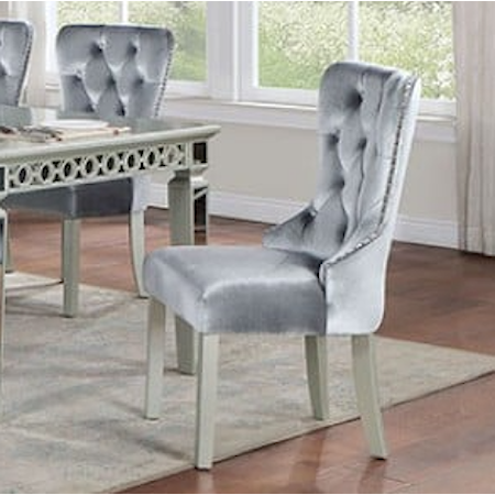 Tufted Wingback Dining Chair