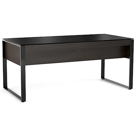 Contemporary Desk with Flip-Front Keyboard Drawer