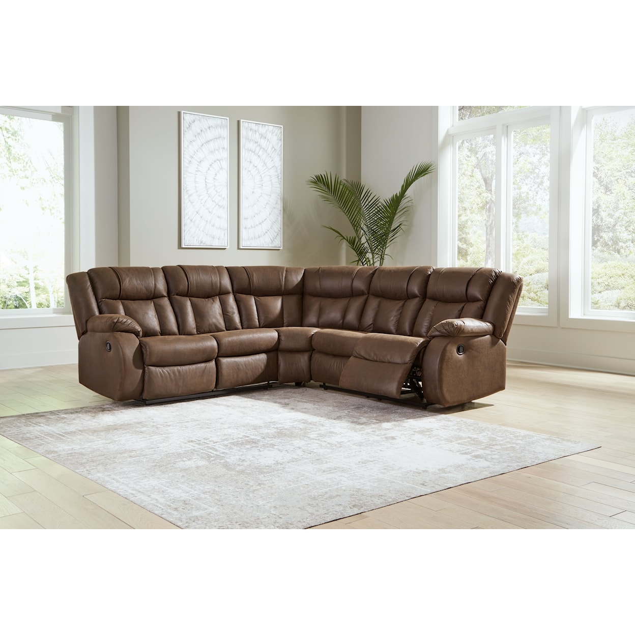 Signature Design by Ashley Trail Boys Reclining Sectional Sofa