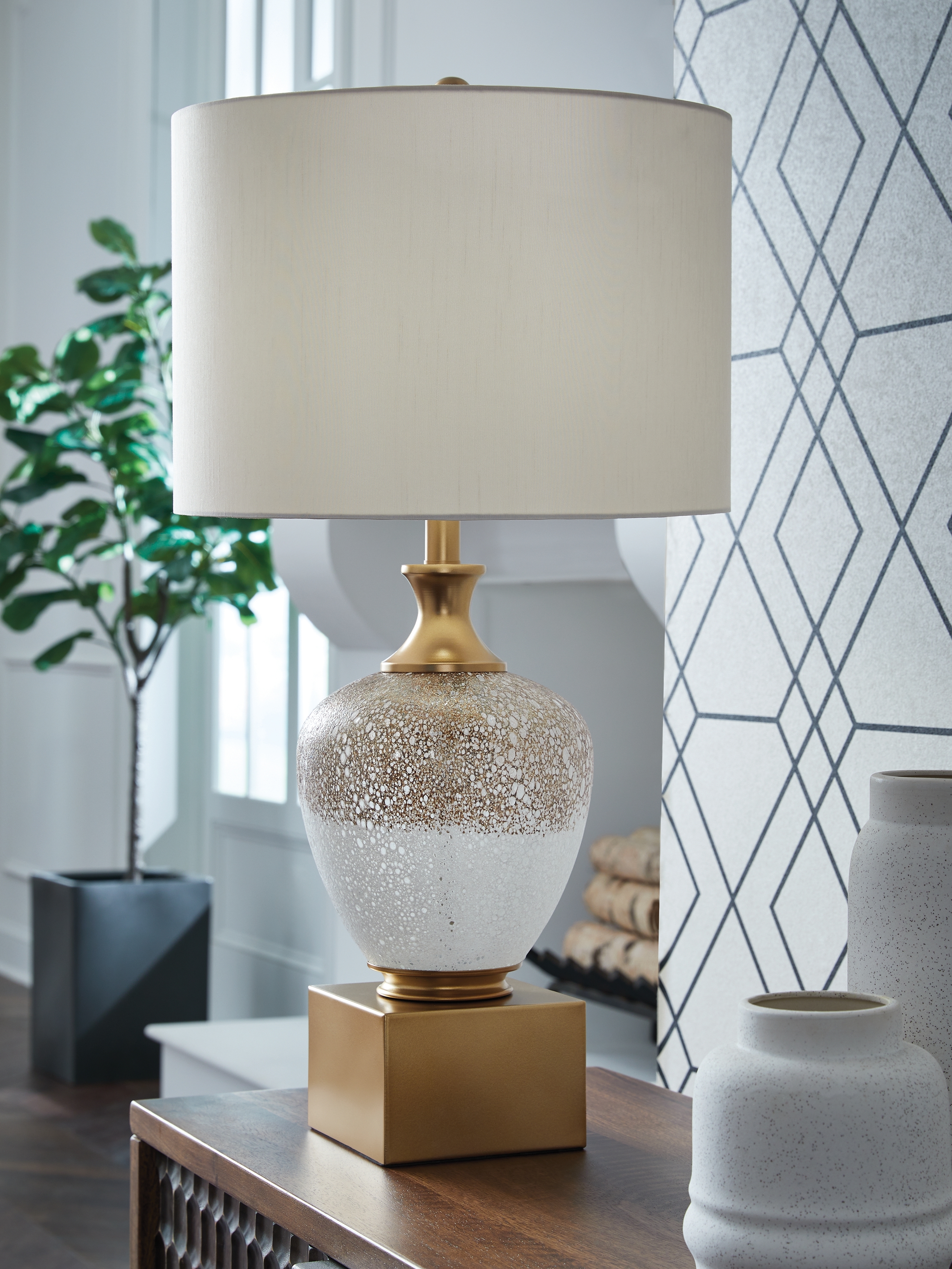 Glass Table Lamp