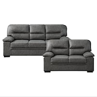 Contemporary 2-Piece Living Room Set