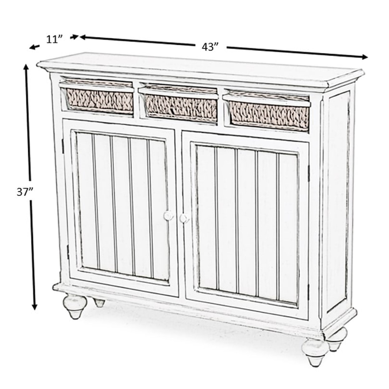 Sea Winds Trading Company Monaco Occasional Entry Cabinet